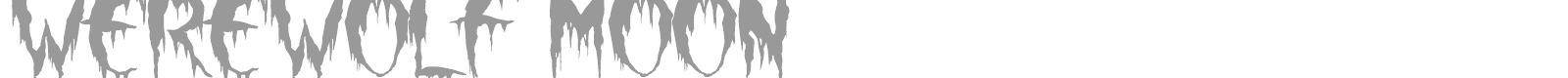 Werewolf Moon font preview